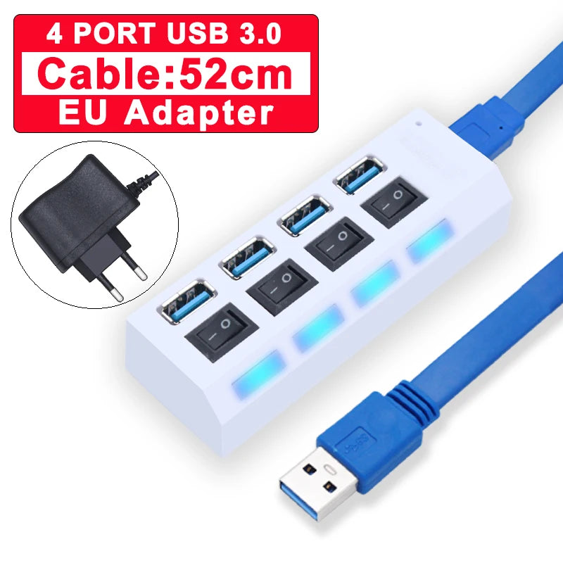 USB Hub 3.0 με 4/7 Θύρες – Συνδέστε Όλες τις Συσκευές σας