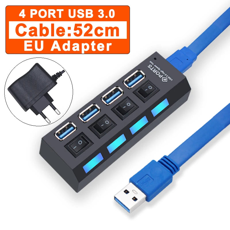 USB Hub 3.0 με 4/7 Θύρες – Συνδέστε Όλες τις Συσκευές σας