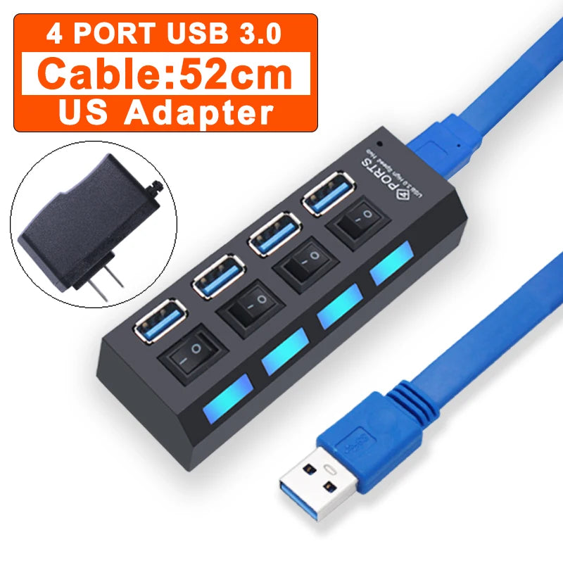 USB Hub 3.0 με 4/7 Θύρες – Συνδέστε Όλες τις Συσκευές σας