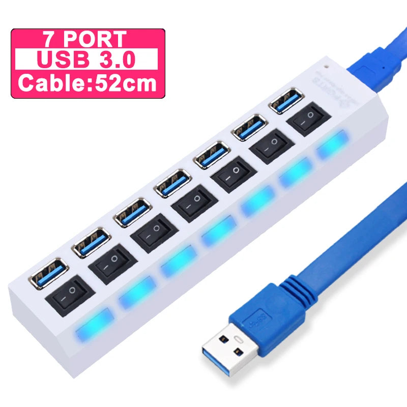 USB Hub 3.0 με 4/7 Θύρες – Συνδέστε Όλες τις Συσκευές σας