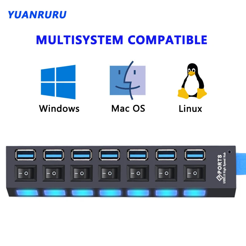 USB Hub 3.0 με 4/7 Θύρες – Συνδέστε Όλες τις Συσκευές σας