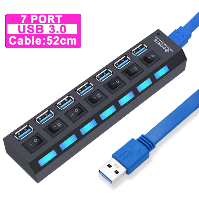 USB Hub 3.0 με 4/7 Θύρες – Συνδέστε Όλες τις Συσκευές σας