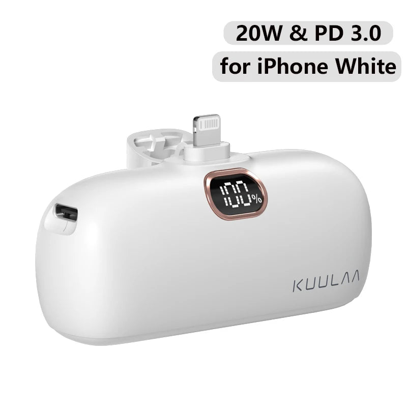 Power Bank Mini KUULAA 5000mAh – Φορητό & Fast Charging