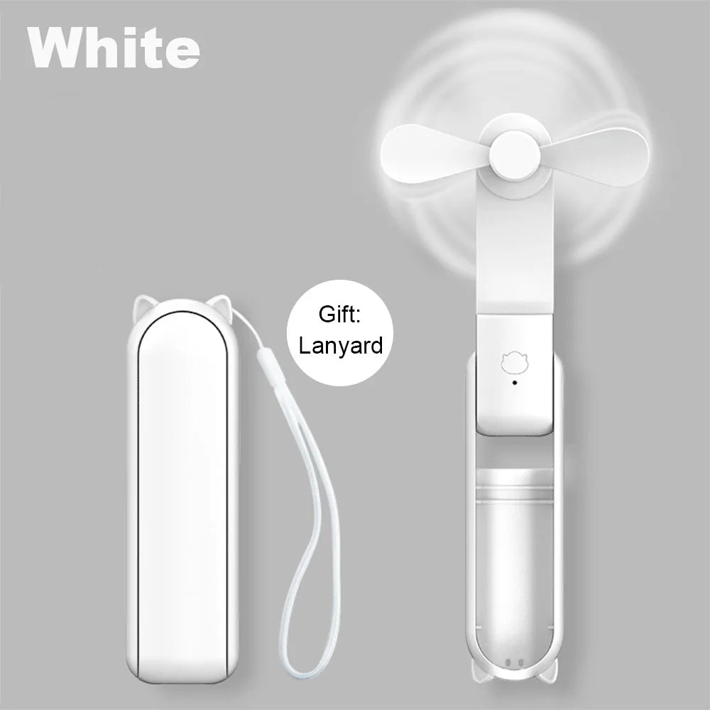 Μινιατούρα Φορητός Ανεμιστήρας USB – Pocket Size με Power Bank