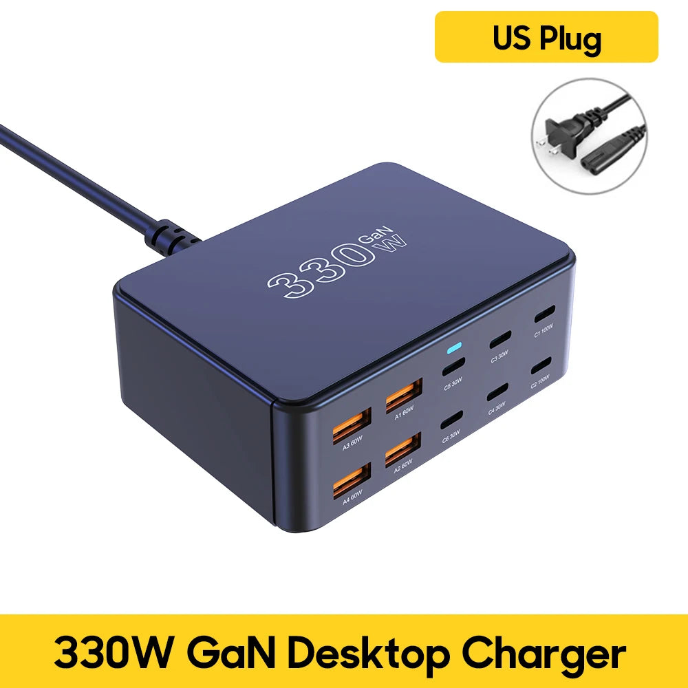 Φορτιστής GaN 100W USB-C – Φόρτισε Όλες τις Συσκευές Μαζί