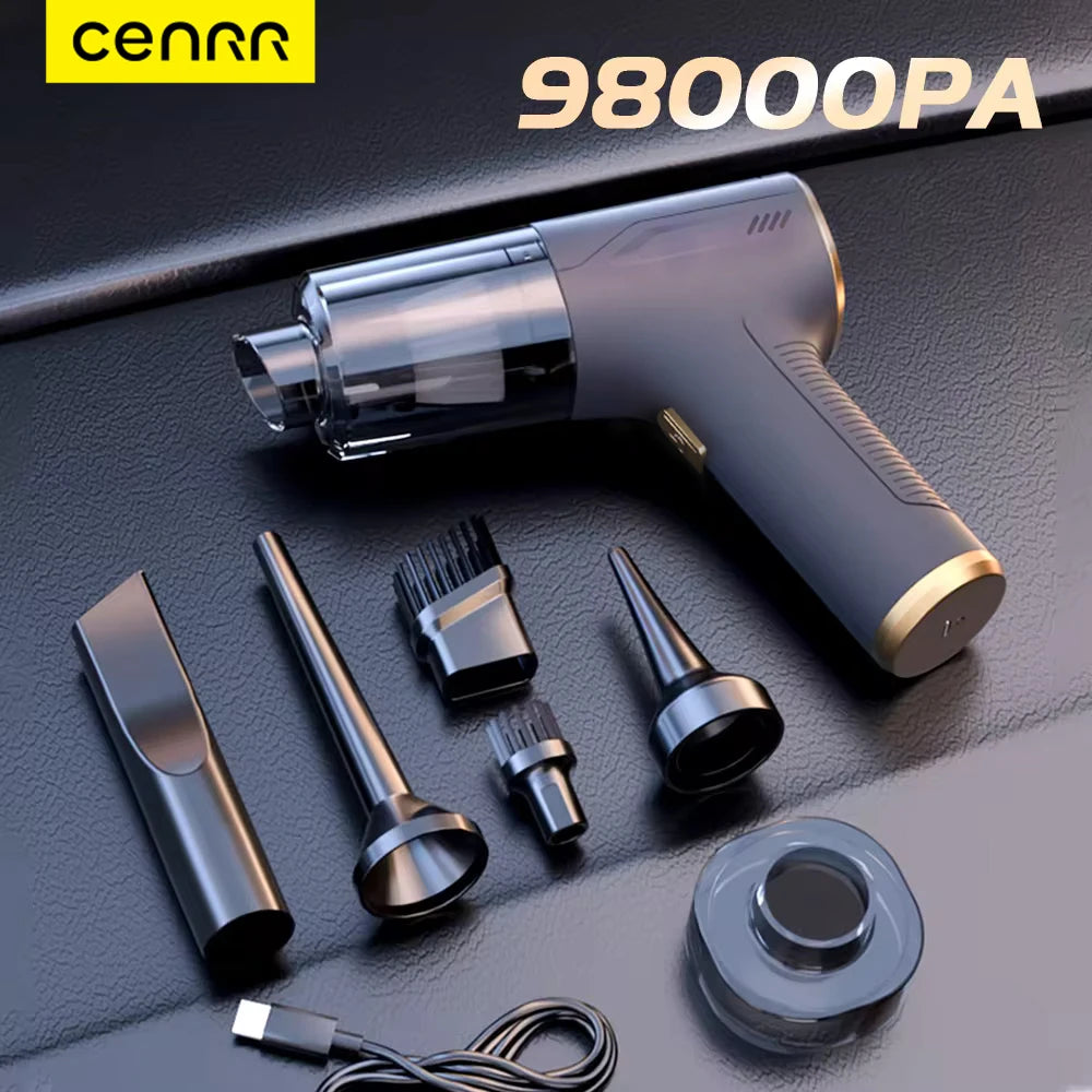 Ήλεκτρική Σκούπα CENRR 98000PA – Portable για Αυτοκίνητο & Σπίτι