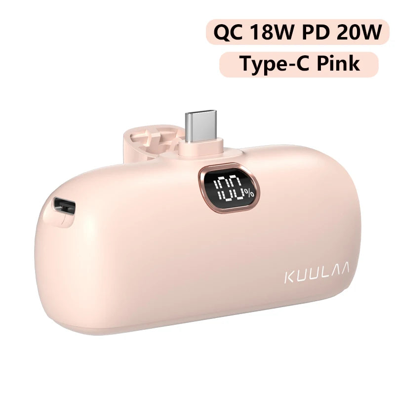 Power Bank Mini KUULAA 5000mAh – Φορητό & Fast Charging