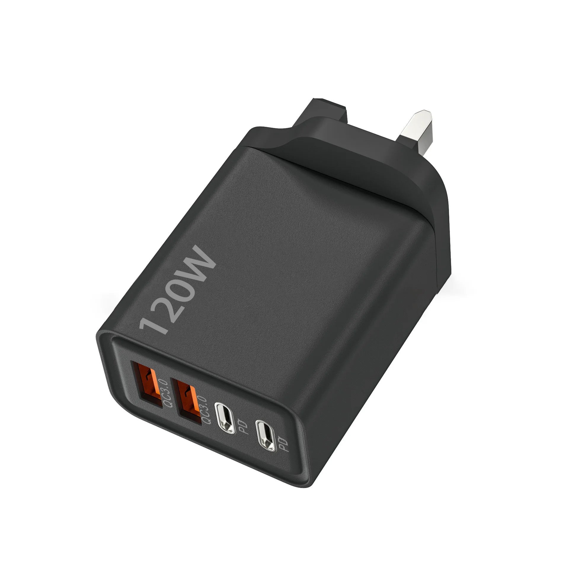 Φορτιστής USB-C 120W με 4 Θύρες – Γρήγορη Φόρτιση για Όλα