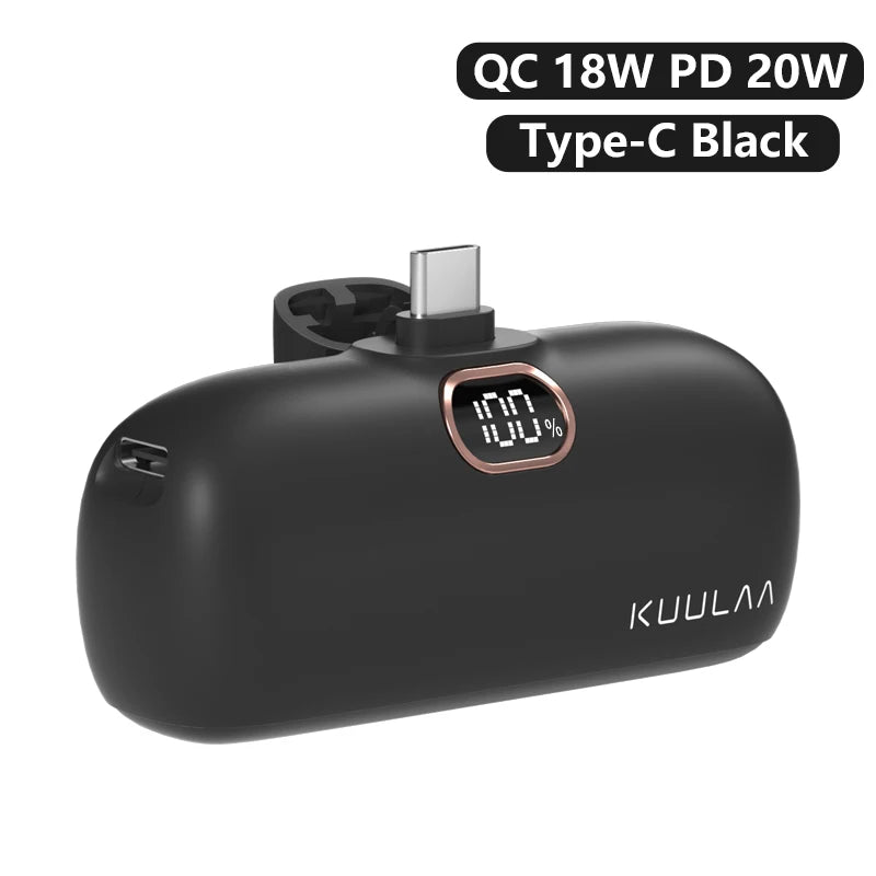 Power Bank Mini KUULAA 5000mAh – Φορητό & Fast Charging