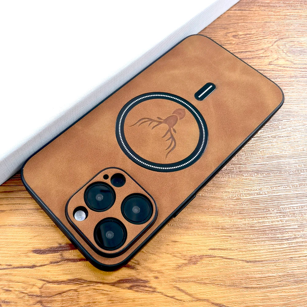 Θήκη iPhone με MagSafe – Δερμάτινη Luxury για iPhone 11-17