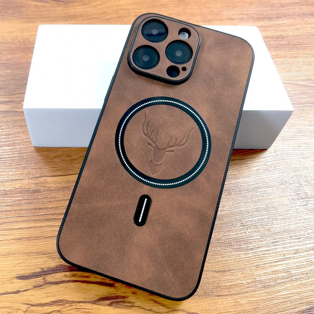 Θήκη iPhone με MagSafe – Δερμάτινη Luxury για iPhone 11-17