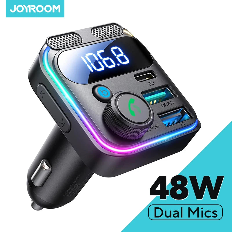 FM Transmitter Αυτοκινήτου με Bluetooth – Μουσική & Φόρτιση Μαζί