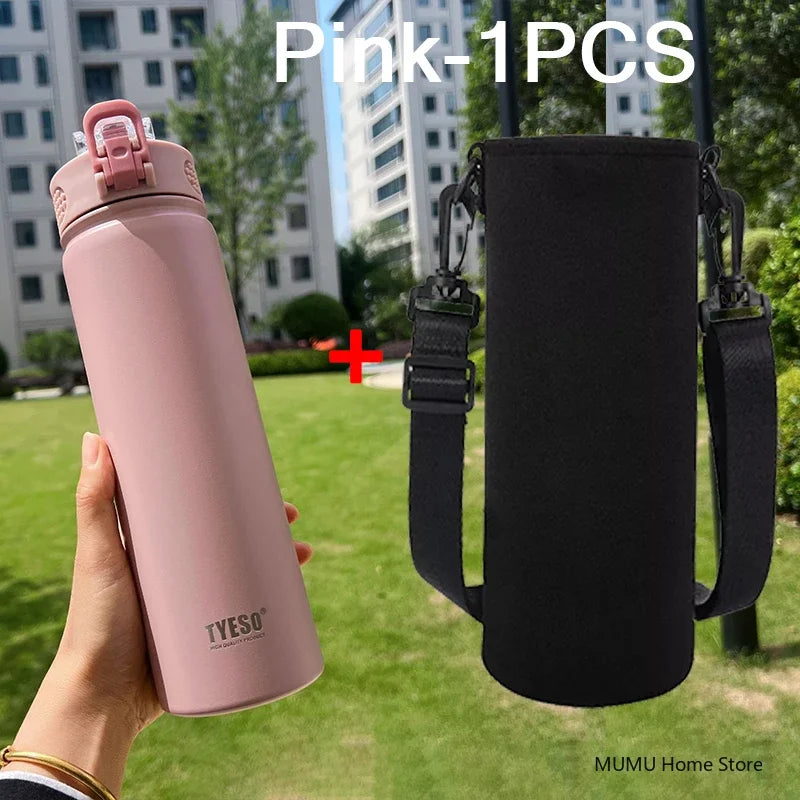 Θερμός TYESO 600/750ml με Καλαμάκι – Ανοξείδωτο για Αθλητισμό & Ταξίδι