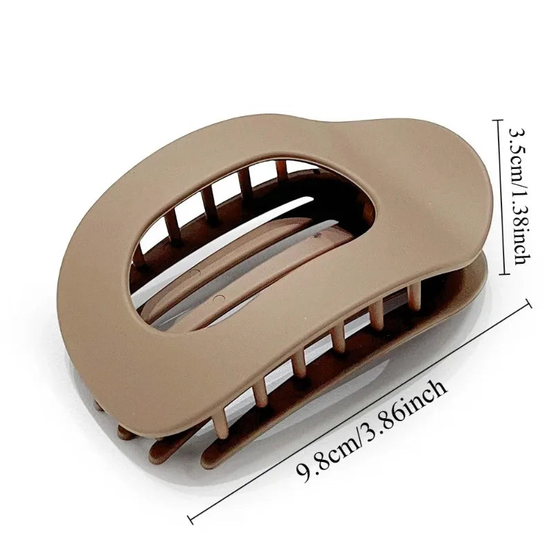 Κλιπ Μαλλιών Leopard Oval – Matte Acrylic Barrette