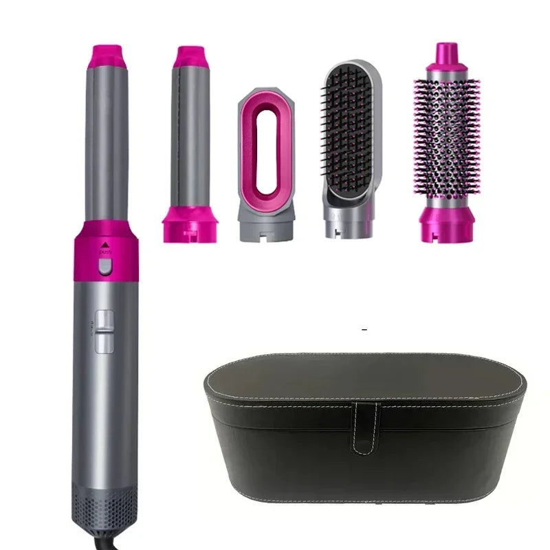 5-σε-1 Σετ Στυλίσματος Μαλλιών – Σεσουάρ, Straightener & Curler