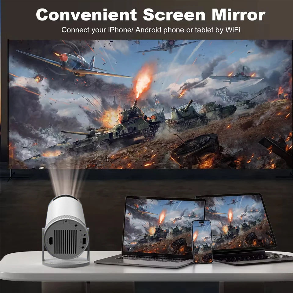 Προβολέας Smart 4K Android – Κινηματογράφος στο Σαλόνι σου