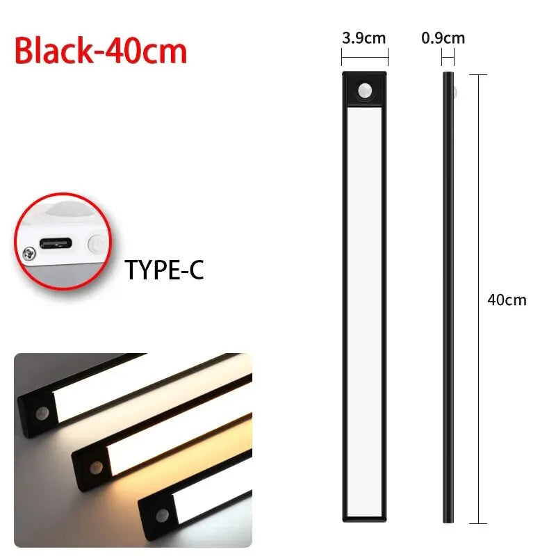 LED Φωτάκι με Αισθητήρα Κίνησης – USB Επαναφορτιζόμενο 20-50cm