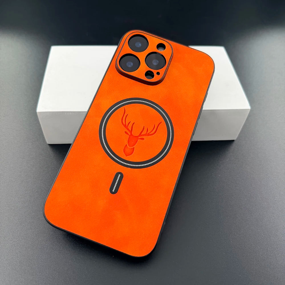 Θήκη iPhone με MagSafe – Δερμάτινη Luxury για iPhone 11-17