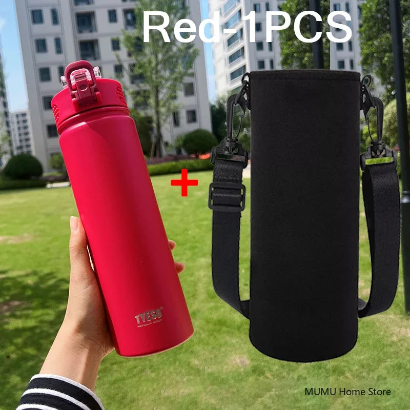 Θερμός TYESO 600/750ml με Καλαμάκι – Ανοξείδωτο για Αθλητισμό & Ταξίδι