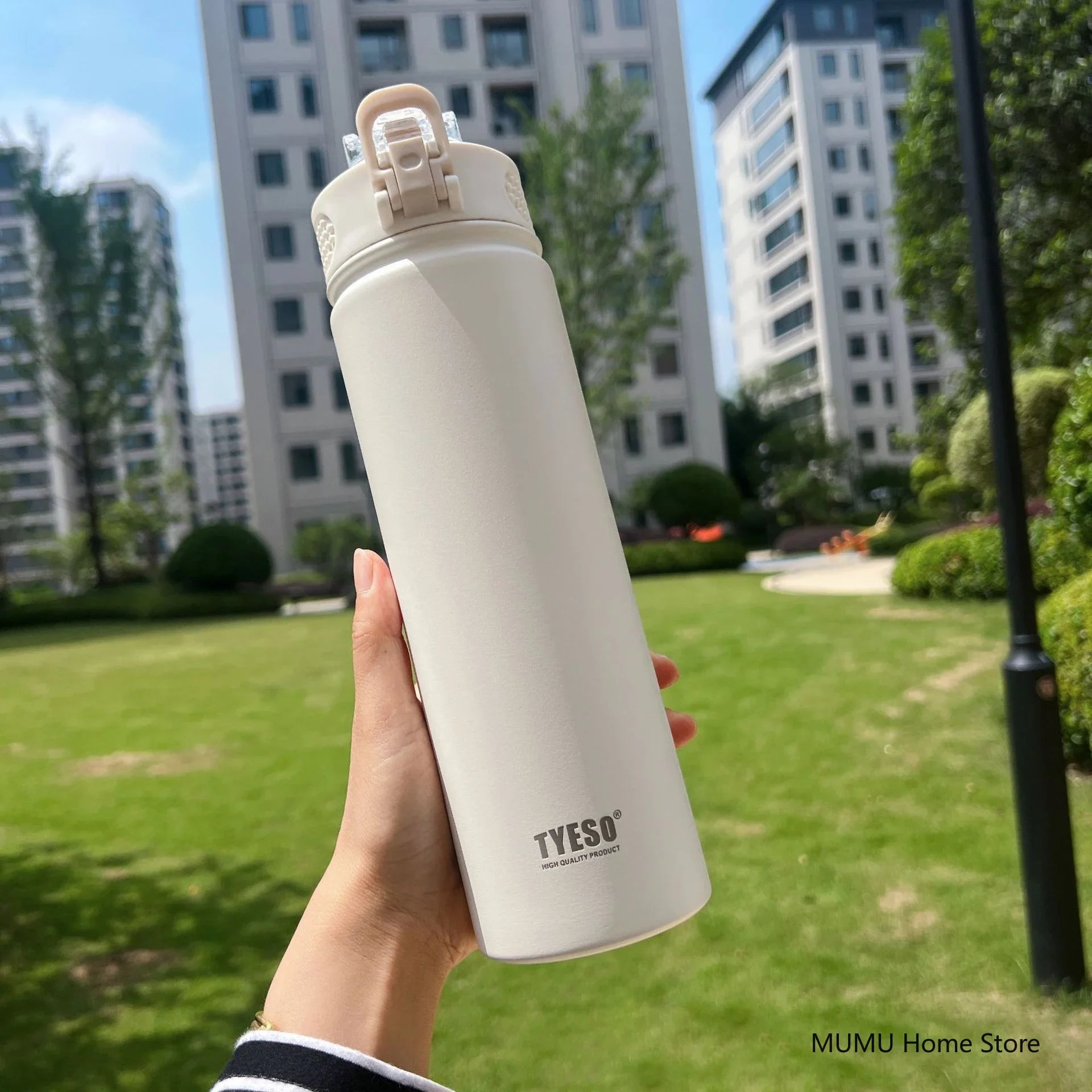Θερμός TYESO 600/750ml με Καλαμάκι – Ανοξείδωτο για Αθλητισμό & Ταξίδι