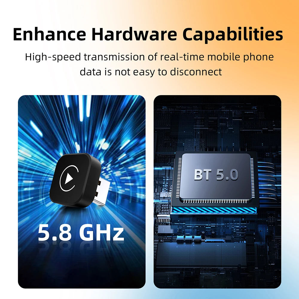 Αντάπτορας Wireless CarPlay & Android Auto – 2-σε-1 AI Smart Box