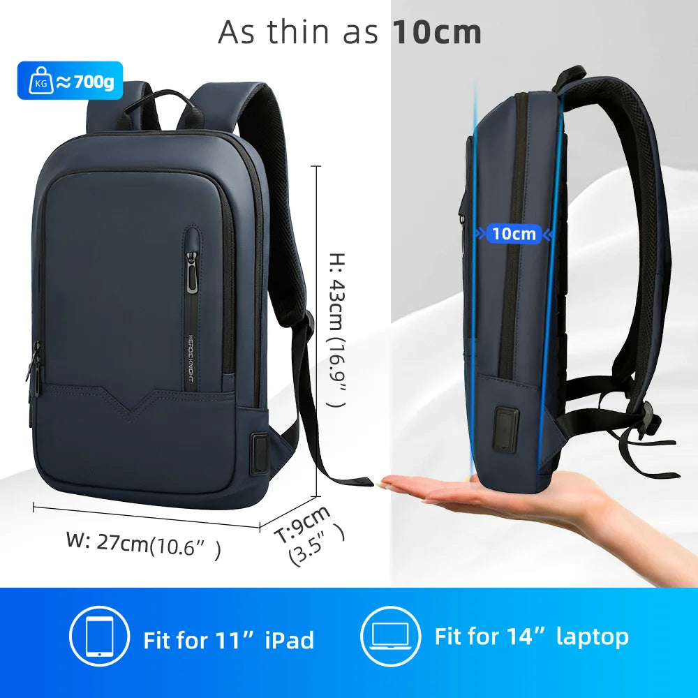Slim Backpack Ανδρικό 15.6" με USB – Επαγγελματικό Στυλ & Πρακτικότητα