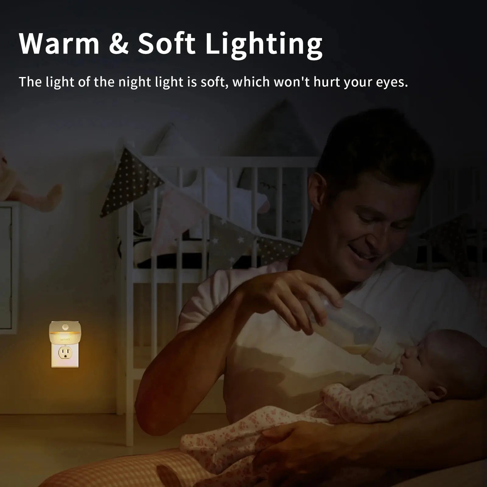 Φωτάκι Νυκτός LED με Αισθητήρα Κίνησης – Plug-in για Δωμάτιο & Διάδρομο