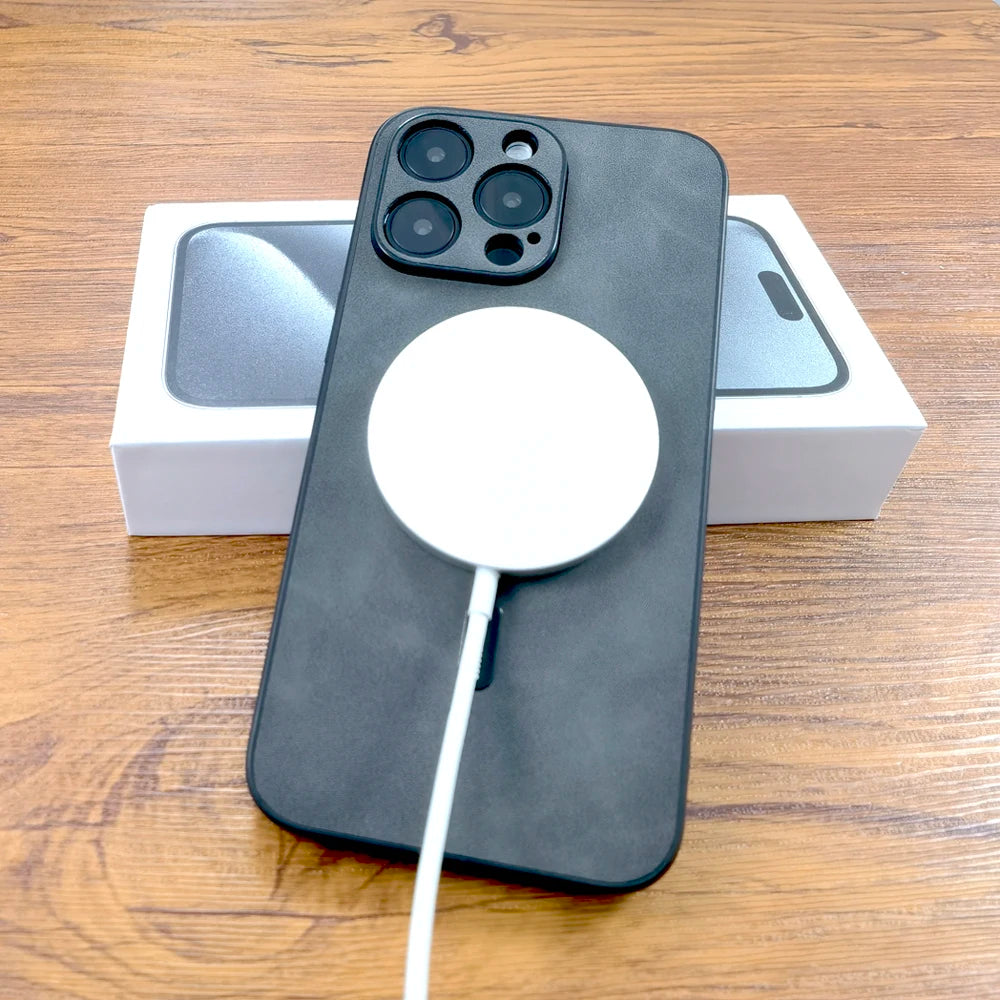Θήκη iPhone με MagSafe – Δερμάτινη Luxury για iPhone 11-17