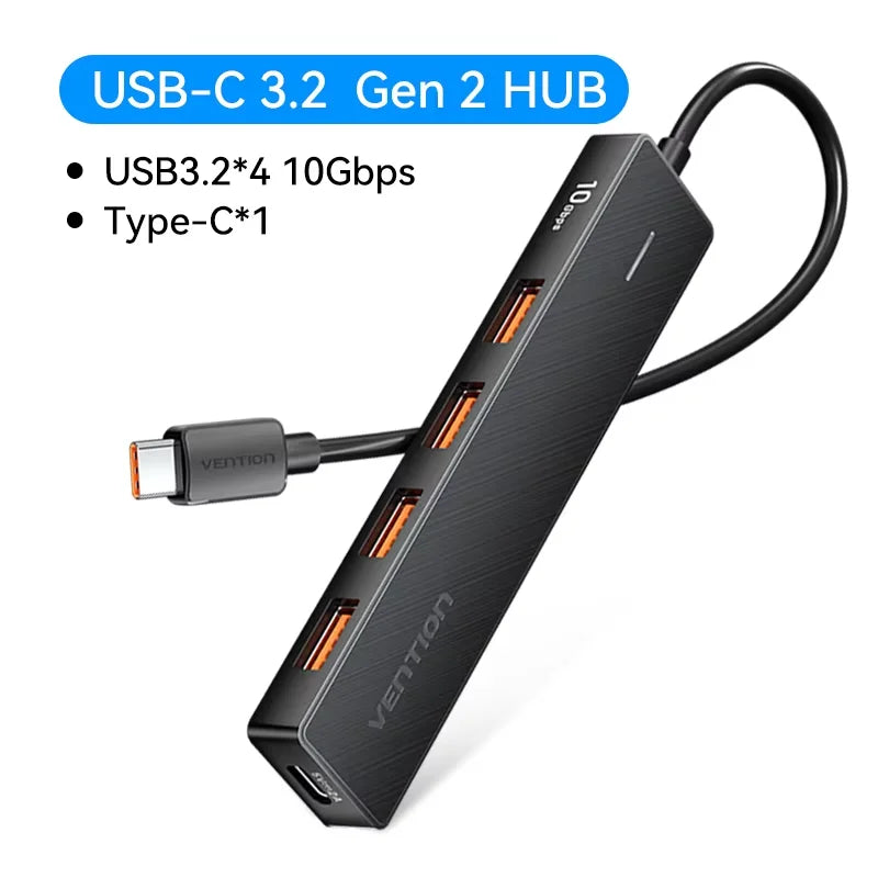 USB Hub 3.2 Gen2 με 5 Θύρες – 10Gbps για MacBook & Laptop