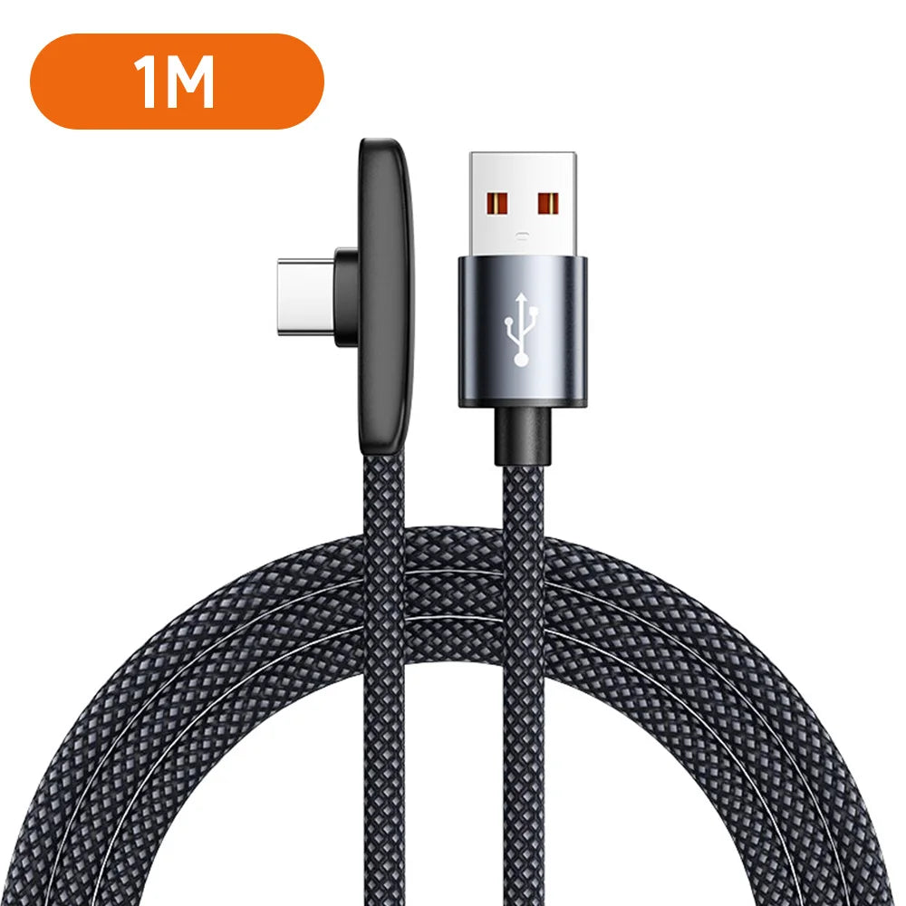 Καλώδιο USB-C 100W Γωνία 90° – Ιδανικό για Gaming