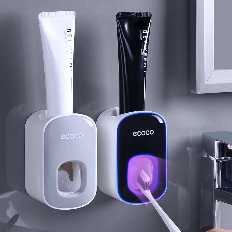 Αυτόματος Dispenser Οδοντόκρεμας με Θήκη Οδοντόβουρτσας