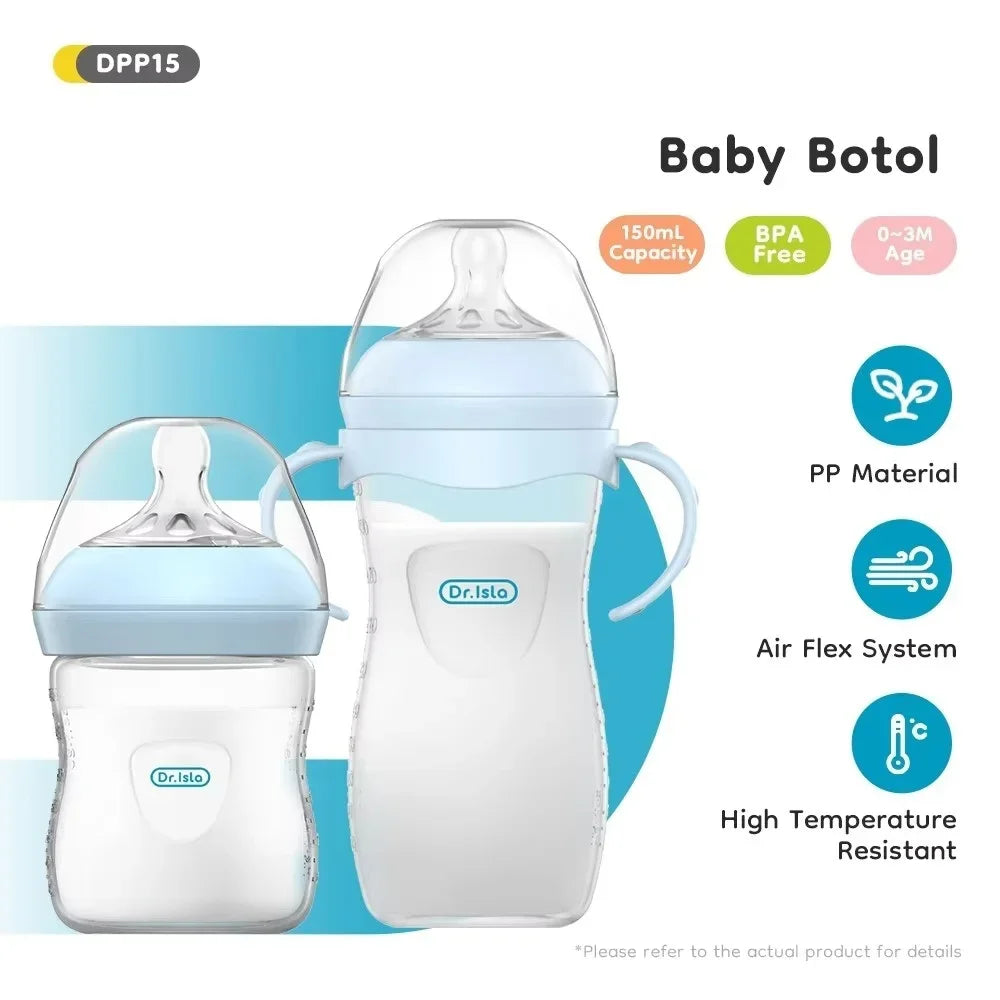 Μπιμπερό BPA-Free με Λαβή – Ασφαλές για Νεογέννητα