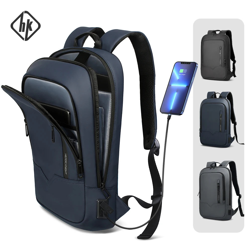 Slim Backpack Ανδρικό 15.6" με USB – Επαγγελματικό Στυλ & Πρακτικότητα