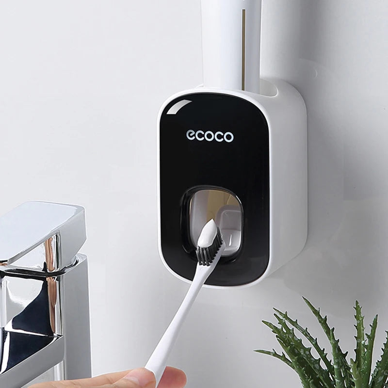 Αυτόματος Dispenser Οδοντόκρεμας με Θήκη Οδοντόβουρτσας