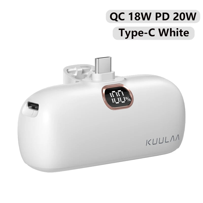 Power Bank Mini KUULAA 5000mAh – Φορητό & Fast Charging