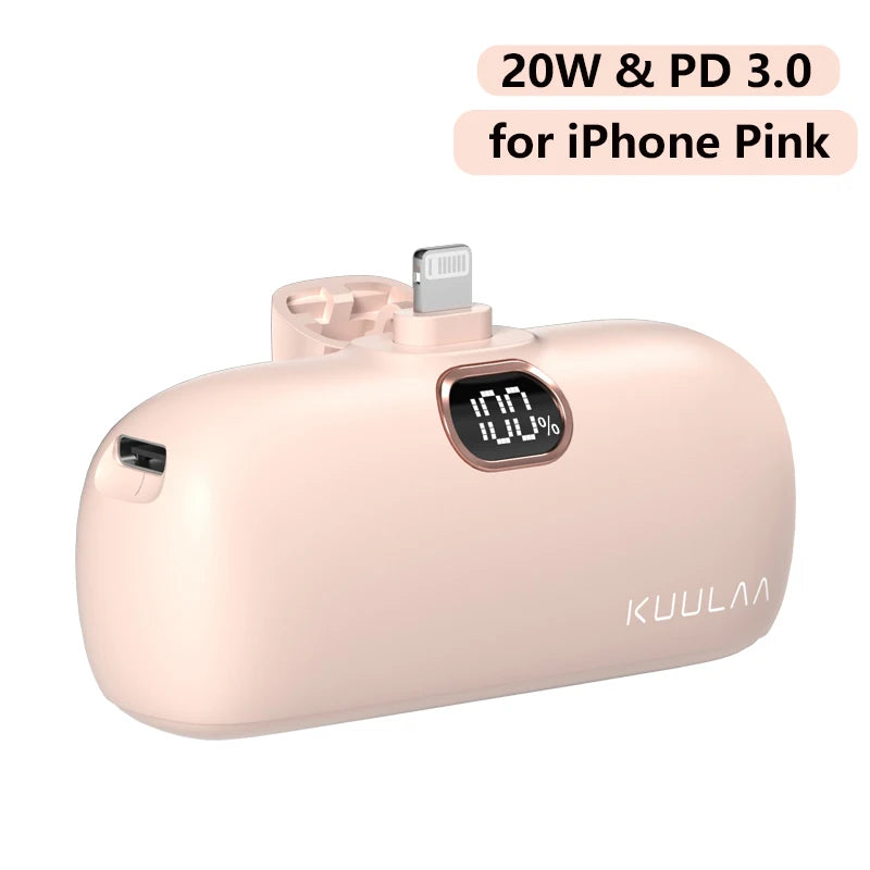 Power Bank Mini KUULAA 5000mAh – Φορητό & Fast Charging
