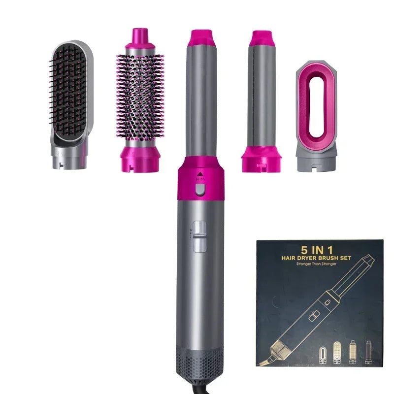 5-σε-1 Σετ Στυλίσματος Μαλλιών – Σεσουάρ, Straightener & Curler