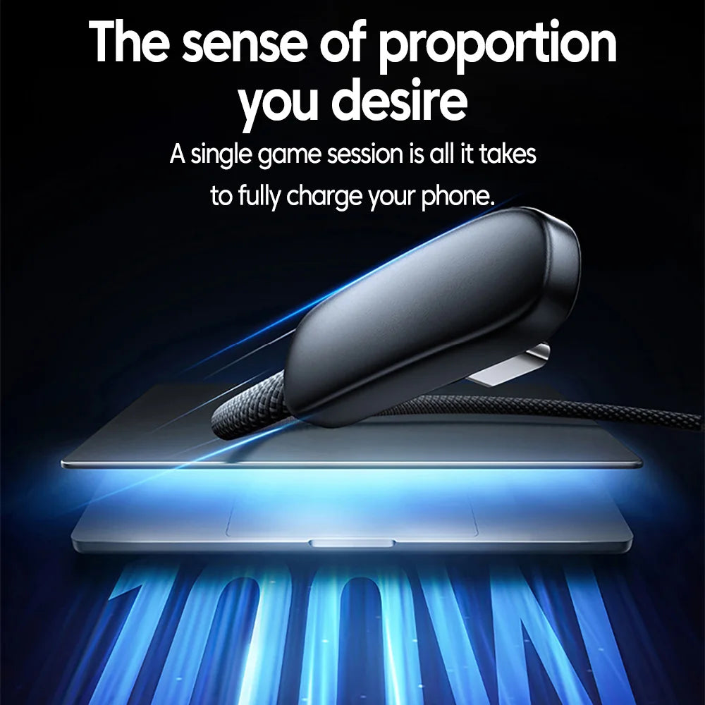 Καλώδιο USB-C 100W Γωνία 90° – Ιδανικό για Gaming