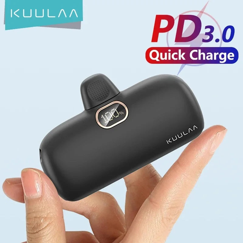 Power Bank Mini KUULAA 5000mAh – Φορητό & Fast Charging