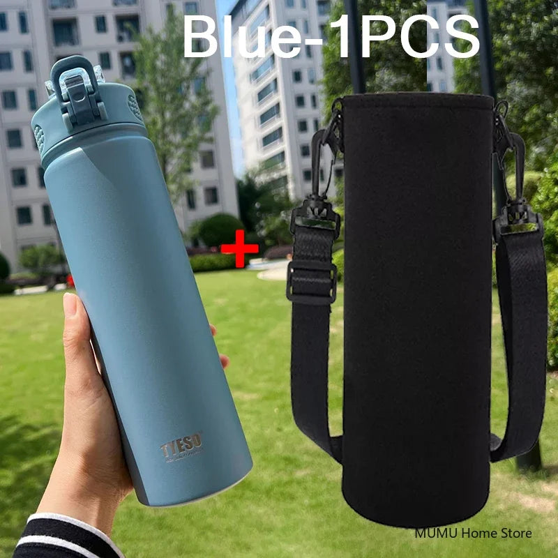 Θερμός TYESO 600/750ml με Καλαμάκι – Ανοξείδωτο για Αθλητισμό & Ταξίδι