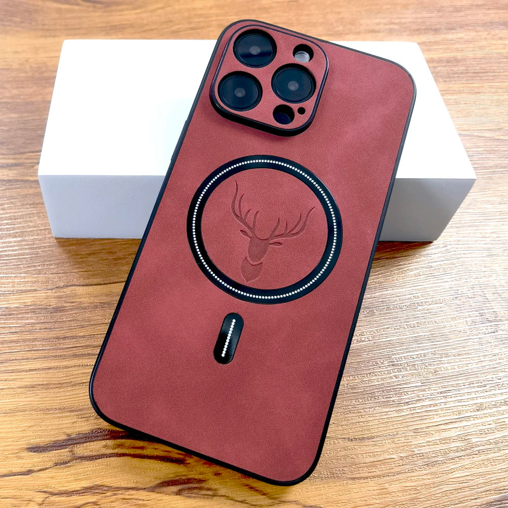 Θήκη iPhone με MagSafe – Δερμάτινη Luxury για iPhone 11-17