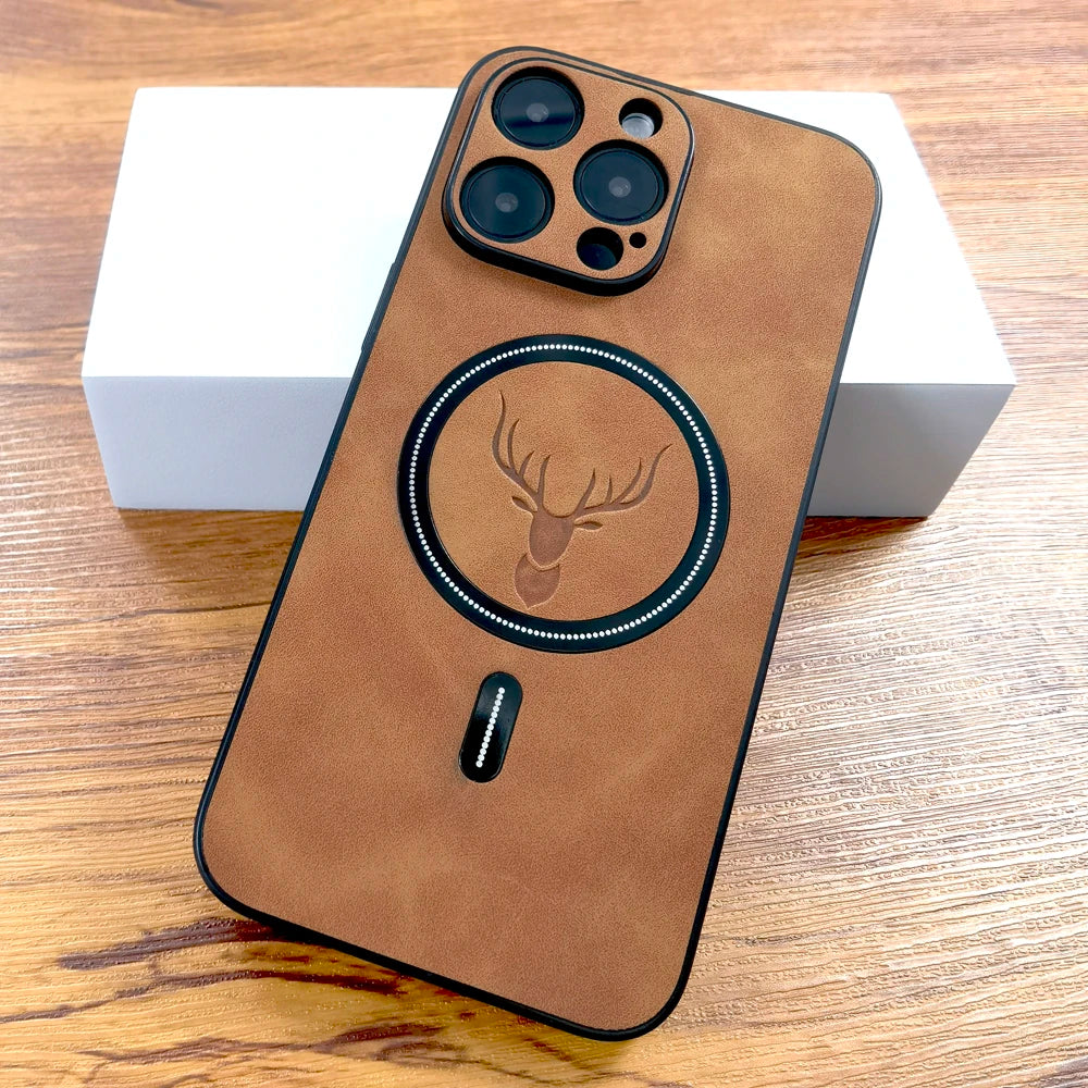 Θήκη iPhone με MagSafe – Δερμάτινη Luxury για iPhone 11-17