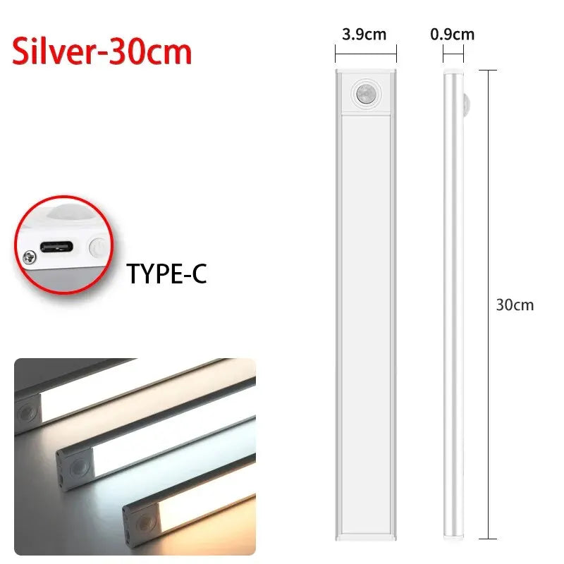 LED Φωτάκι με Αισθητήρα Κίνησης – USB Επαναφορτιζόμενο 20-50cm