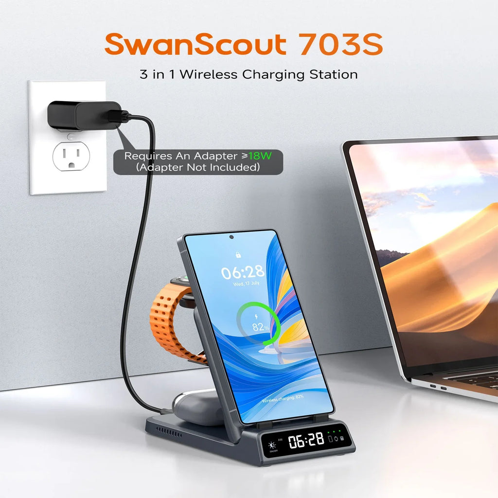 Σταθμός Ασύρματης Φόρτισης Samsung – Κινητό, Watch & Buds Μαζί