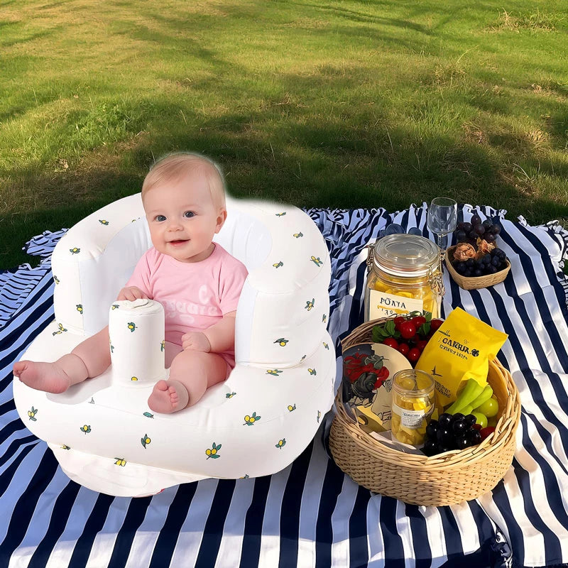 Φουσκωτός Καναπές Μωρού – Ασφαλής Καθιστή Θέση από 3 Μηνών
