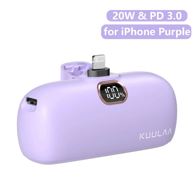 Power Bank Mini KUULAA 5000mAh – Φορητό & Fast Charging
