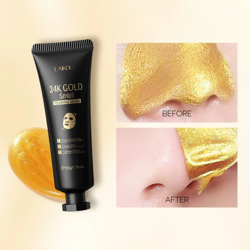 Μάσκα 24K Gold Peeling – Κατά των Μαύρων Σημείων & Λάμψη