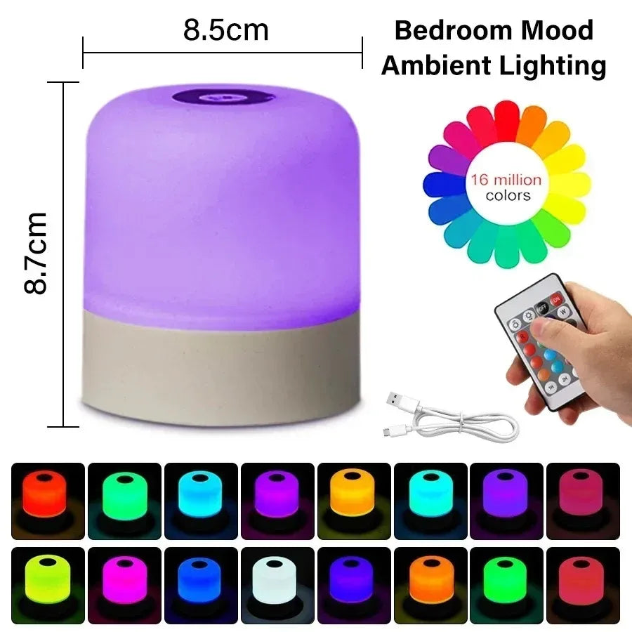 Φωτιστικό RGB με Αφή και Telecommand – Dimmable για Δωμάτιο