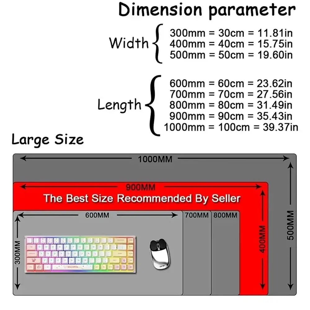 Mousepad Mount Fuji – Μεγάλο με Ραμμένες Άκρες
