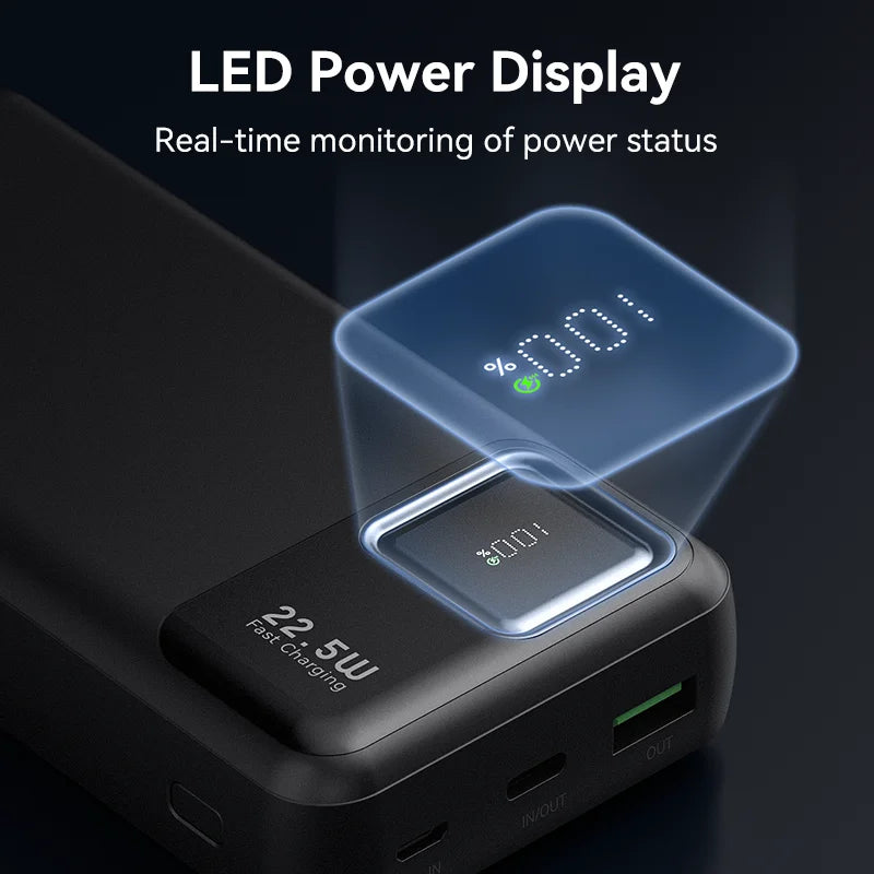 Power Bank KUULAA 20000mAh – 22.5W Fast Charging για iPhone & Android